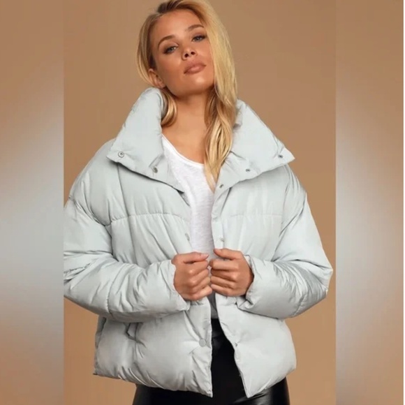 Free People Baby Blue Puffer - Picture 3 of 5
